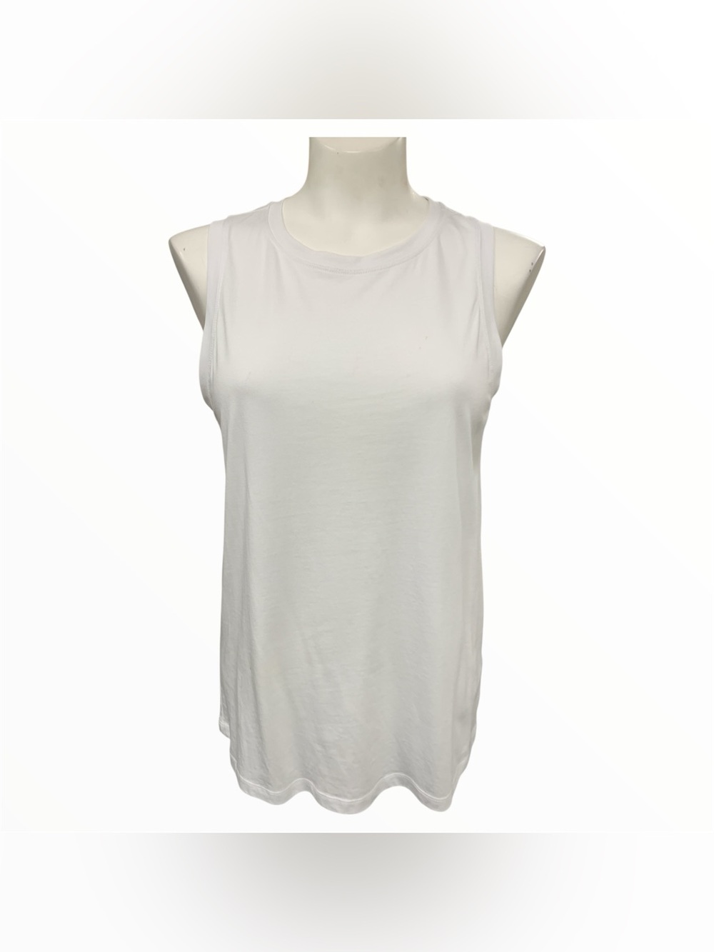 Kersh White Crewneck Sleeveless Tank Size M